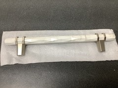 Amerock BP36650MWG10 Carrione 6-5/16″ Marble White/Satin Nickel Cabinet Pull