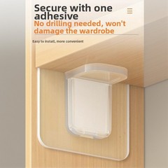 Transparent Shelf Support Nails 16 Pack 7x7cm for Hard Smooth Surfaces