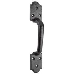 National Hardware N100-055 Black Steel Ornamental Gate Pull 8-1/2 Lx1-5/8 W in.