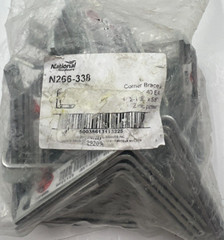 BAG OF 40 National Hardware Corner Braces 2-1/2″ x 5/8″ Zinc Plated N266-338