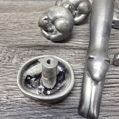 TITLELot Of 8 Artistic Animal Cabinet Pulls Knobs Heavy Cast Metal Abstract…