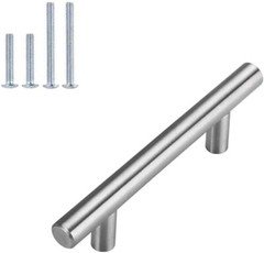15 Pack Cabinet Handles Bar 2-1/2in hole centers Brushed Nickel Stainless Steel