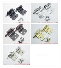 Lot of 40 Pairs (80Pcs) Self Closing 3/8″ INSET OFFSET Style Cabinet Hinges