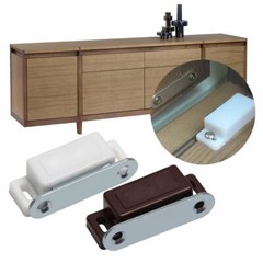20PCS Brown Magnetic Door Catches Cupboard Wardrobe Kitchen Cabinet Latch Catch