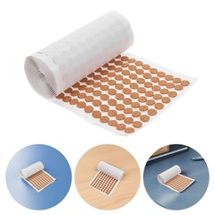 10 Pack Reusable Cork Door Bumpers Cabinet Pads Light Brown Strong Adhesive