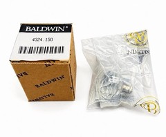 Baldwin 4324.150 Crystal Cabinet Knob Satin Nickel Solid Brass New in Box