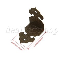 80 Pcs Vintage Corner Guards Building Hardware Table Edge Cover DIY