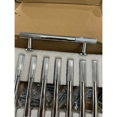 9 PCS 3-3/4 Inch Polished Chrome Cabinet Pulls Solid Heavy-Duty Drawer Handles
