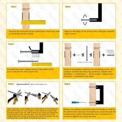 Rergy 10Pack Gold Cabinet Handles 6-1/4″ Hole Center Drawer Pulls
