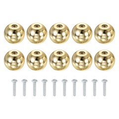 10 Pcs Cabinet Knobs, 1″ (25mm) Diameter Knob for Cupboard, Gold
