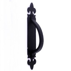 Black Decorative Large Door Handle Wrought Iron Antique Cabinet Door Pull Handle