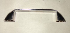 52 Vintage Silver Color METAL DRESSER CABINET PULL HANDLES Aluminum? Chrome? 4″