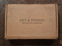 Box of 6 Art & Design Hardware 128mm Cabinet Drawer Pull in Antique Brass