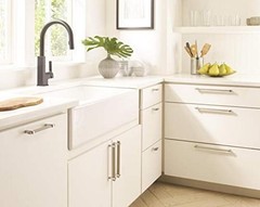 | Cabinet Pull | 10-1/16 in. Center-to-Center Silver Champagne/Polished Chrome