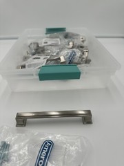 Amerock Appoint Drawer Pull 5/16 in., Satin Nickel, Lot of 18, Model BP36760G10