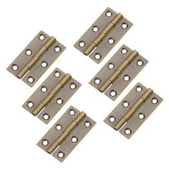 Mcredy Small Hinges for Wooden Box,1.5 Inch Mini Hinge with Mounting Screws B…
