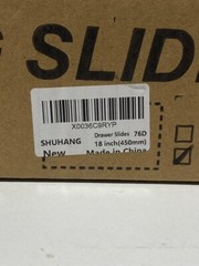 1-pair SHUHANG self closing full extension soft close drawer slides D2576 18inch