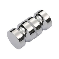 Ergonomic Aluminum Handle Stylish Door Knob for Single Glass Door In Showers