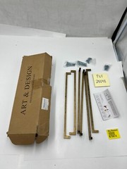 Box of 6 Art Design Professional Hardware Center Antique Brass Cabinet Bar Pull