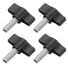 4 Pcs 1/4″ – 17.2 Thumb Screw, 304 Stainless Steel Threaded Knurled Thumbscrew