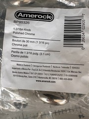 15-pack Amerock BP85326 Polished Chrome 1 3/16″ Round Cabinet Knob Anniversary