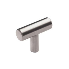 Tivoli Collection 1-9/16 In. (40 Mm) Modern Brushed Stainless Steel T-Shaped Cab