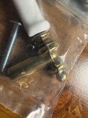 belwith cabinet pull Handles Brass And Ceramic 3 Inch Center P458-w New