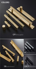 10PCS Knurled Brass Furniture Handles Gold Black Cabinet Door Pulls Drawer Knobs