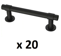 *2 (10-PACKS)* Franklin Brass 3 in. Matte Black Cabinet Straight Bar Drawer Pull