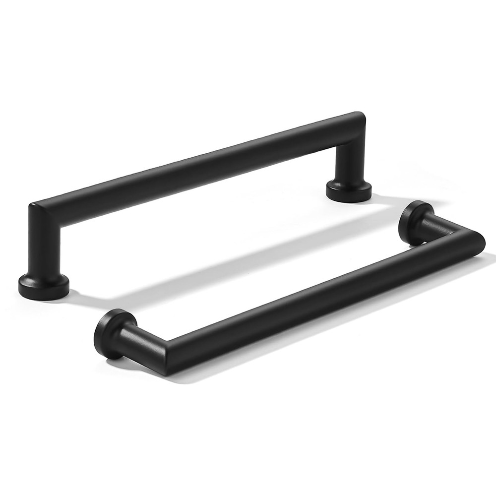 2 PCS 6 Inch 152mm Matte Black Cabinet Pulls HeavyDuty Kitchen Handles