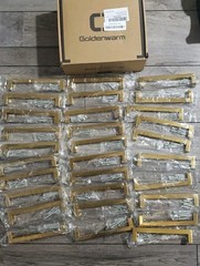 30pk Goldenwarm Brushed Brass Drawer Pulls Cabinet Handles 6.25″ Hole Center