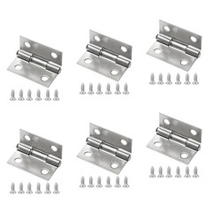 6Pack 1 Inch Butt Hinge 304 Stainless Steel Mini Hinges