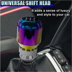 Universal Aluminum Alloy 5 Speed Manual Gear Shift Knob – Automotive Adjustable