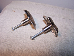 Pottery Barn Kids Star Set of 2 Furniture Knobs Pulls Metallic Finish Decorative