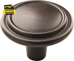 | Cabinet Knob | Oil Rubbed Bronze | 1-1/4 Inch (32 Mm) Diameter | Everyday Heri