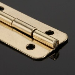 4/12pcs Hinges Furniture Jewelry Gift Box Wardrobe Cabinet Gold Hinges + Screws
