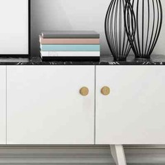 MFYS minimalist style Oak Wood Kitchen Pull Knob Wooden Dresser Handle