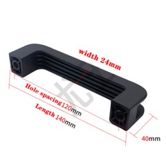 Cabinet Drawer Black Plastic Square Pull Handle Nylon Square Handle Thickened