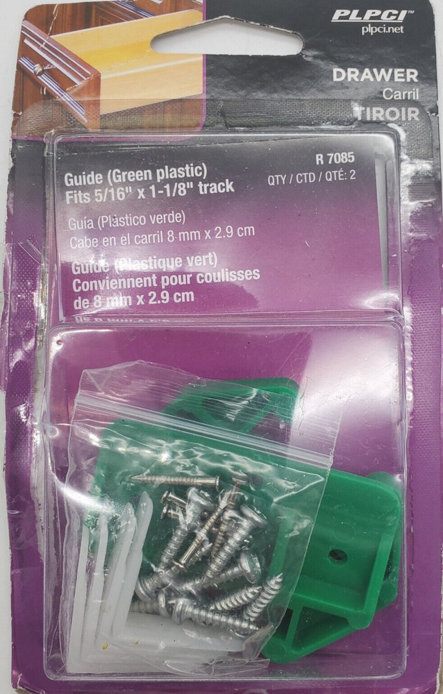 Prime-Line Plastic Drawer Track Guide 1 pk