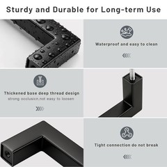 Pack | 5 inch Cabinet Pulls Matte Black – Stainless Steel Drawer 5 Inch 10