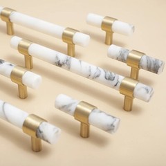 White Marble Kitchen Cabinet Pull Green Dresser Drawer Pulls Knob Closet Handle