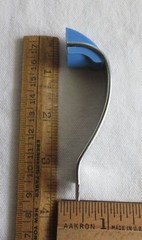 Vtg Amerock door pull blue line chrome plated # E08215 NOS MCM cabinet cupboard