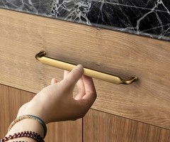 Brass Bronze Modern 5in (128mm) Drawer Handle Cabinet Pull
