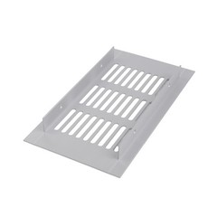 80mm Silver Aluminum Ventilation Grille for Cabinets Wardrobes and Doors