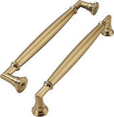 khtumeware 10 Pack 6 Inch(152mm) Brushed 6(152mm)Hole Center, Brass