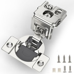 50 Pieces 1-3/8 inch Overlay Soft Close Hinges for Kitchen Cabinet Hinges Sat…