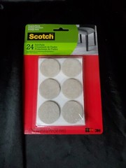 3M SP Scotch Felt Pads: 1-1/2 in. diameter circle / 24-pack (Beige) *24-pack