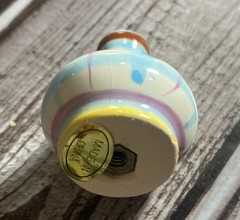 Siro Design Colorful Ceramic Cabinet Knob w/ Screw New Single Drawer Pull