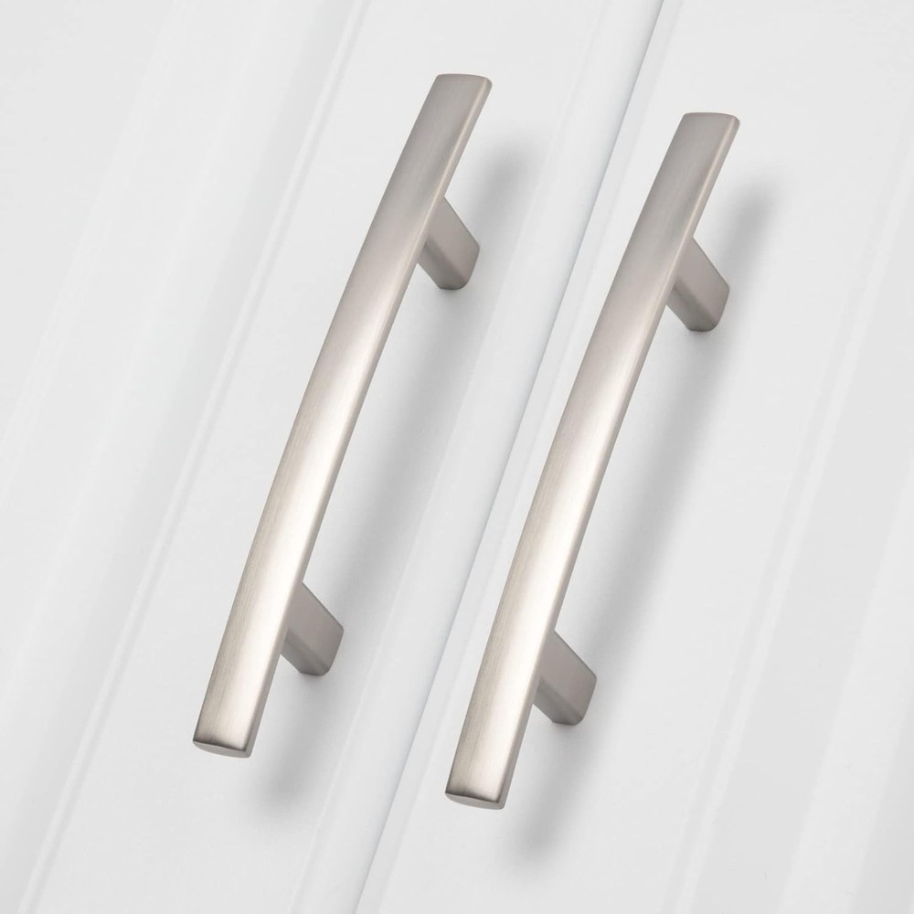 homdiy 20 Pack Solid Zinc Alloy 3in hole centers, Brushed Satin Nickel