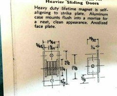 EPCO MORTICE HEAVY DUTY MAGNET MAGNETIC 557 CATCH FOR HEAVIER SLIDING DOORS